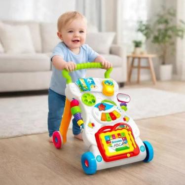 Imagem de Andador Musical Multmaxx Didático 6 Meses+ com 8 Brinquedos Educativos