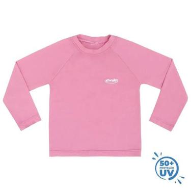 Imagem de Blusa Camisa Térmica Praia Piscina Proteção Uv50+ Infantil Coloridas L