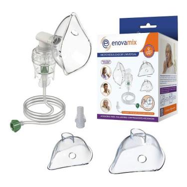 Imagem de Micronebulizador Universal Enovamix com 3 Máscaras para Inaladores