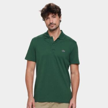 Imagem de Camisa Polo Lacoste Regular Masculina, Verde, G