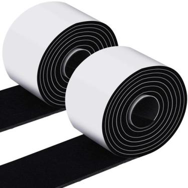 Imagem de Rolo de Fita de Feltro Shappy, 2 Unidades, 300 cm, Adesiva, Preta