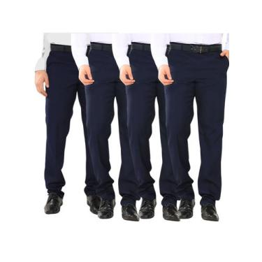 Imagem de KIT Masculino 4 Peças - Calça Social Oxford Calça de Terno Executivo A