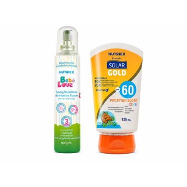 Imagem de Kit Repelente Bebê Love Protetor Fps 60 Solar Gold Kids - Nutriex