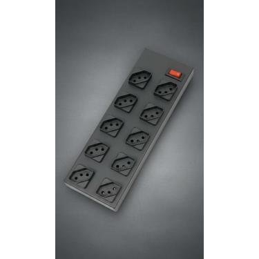 Imagem de Filtro de Linha 10 Tomadas 5m Bivolt Proteção Elétrica - Congratulatio