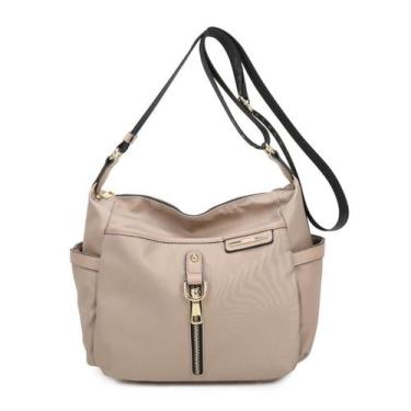 Imagem de Bolsa Feminina Veryrio Nylon Impermeável  Praticidade, Espaço e Estilo