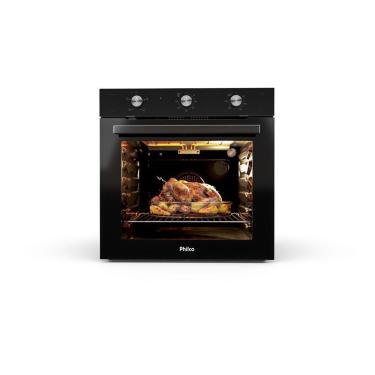 Imagem de Forno Elétrico de Embutir Philco PFE85 86L 2800W Vidro Duplo Luz Interna Preto 220V