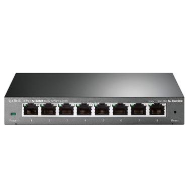 Imagem de Switch TL-SG108E 8 Portas 10-100-1000MBPS Gerenciavel Hub Ethernet Profissional TP-Link