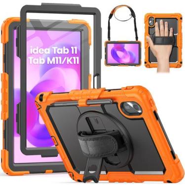 Imagem de Capa para tablet HXCASEAC Lenovo Idea Tab 11 11 polegadas laranja