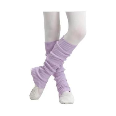 Imagem de Meias De Ballet Longas Extra Macias Para Meninas, Aquecedores De Perna