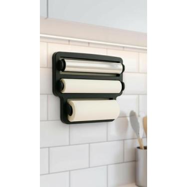 Imagem de Suporte Triplo de Parede para Rolos de Cozinha - Congratulations Store