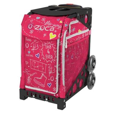 Imagem de Bolsa ZUCA SK8 Sport Rosa com Estrutura e Rodas Piscantes