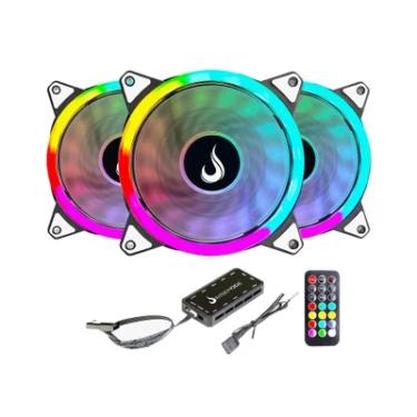 Imagem de Kit C/ 3 Ventoinhas Rise Mode Energy 120mm ARGB Preto - FN-02-RGB-5V