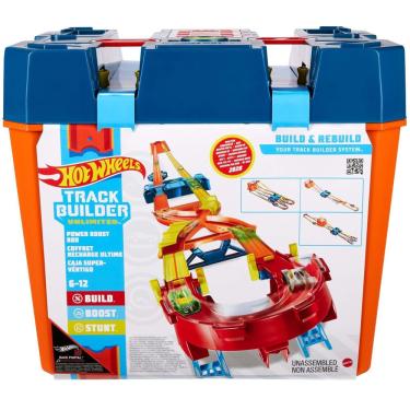Imagem de Hot Wheels Pista Track Builder Mega Caixa Boost Box - Mattel