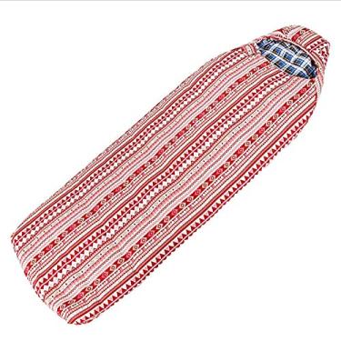 Imagem de Saco de dormir ultra quente e leve para adultos, saco de dormir quente para pessoa única de 3 estações, saco de dormir compacto, adequado para adultos e crianças para acampar, caminhadas, viagens, ambientes internos e externos. Super vermelho