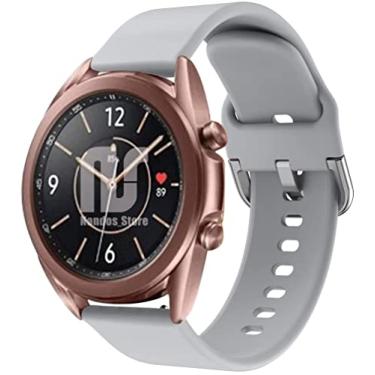 Imagem de Pulseira Sport Nandos-Store compatíveis com Samsung Galaxy Watch 3-41mm ou 45mm - (41mm - Cinza 2)