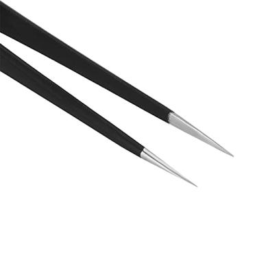 Imagem de Pinças de cílios, design ergonômico, ferramenta de extensão de cílios, cabeça pontiaguda para maquiagem para salão (TS-11-Pinças retas)