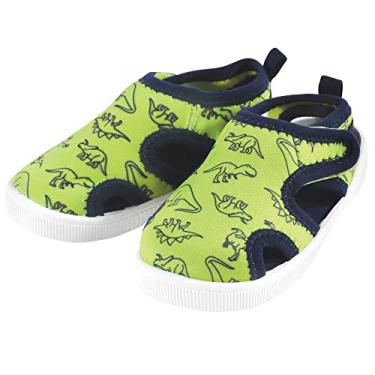Imagem de Hudson Baby Sandália unissex para bebês e sapatos aquáticos, Dinossauro verde, 17
