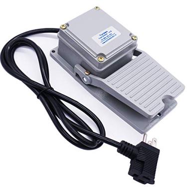 Imagem de Twidec Pedal Elétrico Momentâneo SPDT NC Ac 380V 15A Pedal Interruptor Com Cabo De 5 Pés Com Plugue De Costas (3 Pinos) Lt-3-Xct