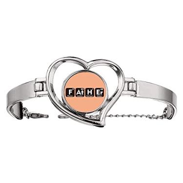 Imagem de N/A N/A Bracelete de arame com pulseira de coração e coração com combinação de elementos Checal, medium, metal
