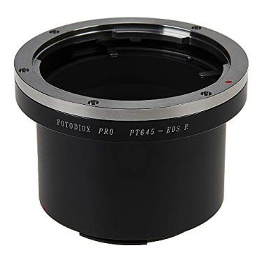 Imagem de Adaptador de montagem de lente Fotodiox Pro compatível com lentes SLR de montagem Pentax 645 (P645) para corpos de câmera sem espelho de montagem RF (EOS-R) da Canon