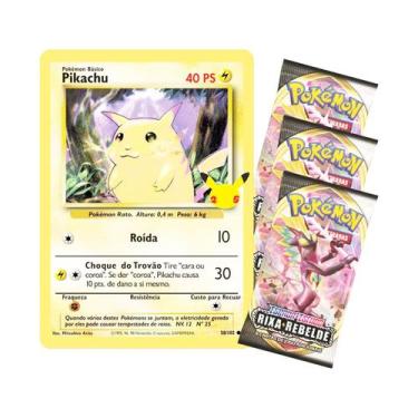 ORIGINAL - Pacotinho com 5 Cartas Pokemon VMAX OU VSTAR SORTIDA - Copag -  Deck de Cartas - Magazine Luiza