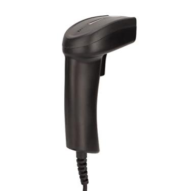 Imagem de Zyyini Scanner de código de barras portátil, leitor de código de barras portátil com fio USB 1D, leitor de código de barras portátil, leitor de código de barras manual UPC EAN, scanner de código de barras para armazém de varejo de supermercado