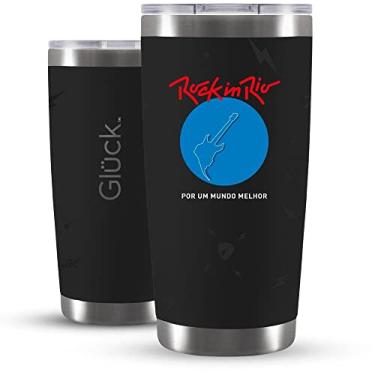 Imagem de Copo Térmico para Cerveja e Café Glück Lucky 591ml Rock in Rio Better World Mantém Bebida 4hr Gelado