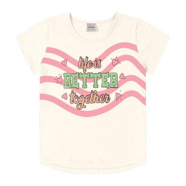 Imagem de Blusa Infantil Feminina Better Rovitex Kids Bege