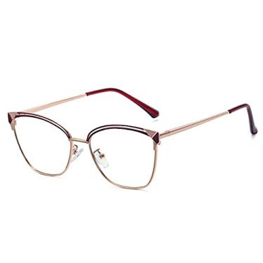 Imagem de Armação de óculos de metal de luxo masculino feminino vintage designer óculos, 5, china