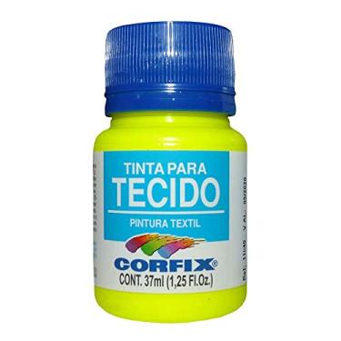 Imagem de Tinta para Tecido 37 ml Corfix Tons Fluorescente Avulso AMARELO LIMÃO 1002