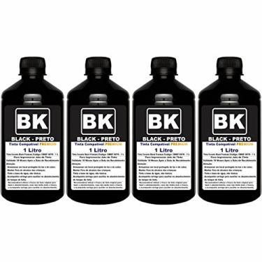 Imagem de Tinta Preta Para impressoras L3150 L3110 L3250 L3210 L5190 L1250 Compatível Refil 544 4 Litros