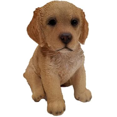Imagem de Hi-Line Gift Ltd Estátua de Filhote Amarelo Golden Retriever