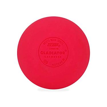 Imagem de GLADIATOR LACROSSE® Única bola de lacrosse totalmente certificada, oficial – rosa – atende aos padrões da NOCSAE, certificado SEI