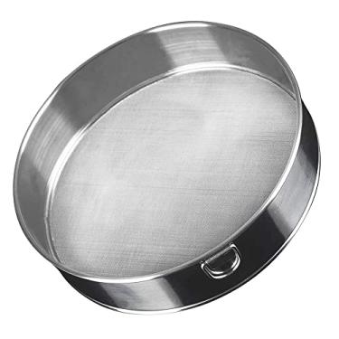 Imagem de Utoolmart – Coador de farinha redondo de aço inoxidável de 15 cm com 60 malhas para cozinha doméstica para semear farinha açúcar em pó – Ferramenta de cozinha 1 peça
