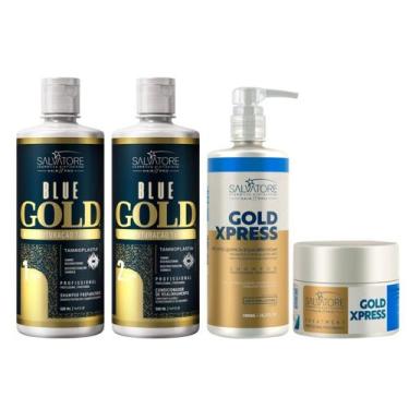 Imagem de Kit Blue Gold  + Kit Gold Xpress Shampoo E Condicionador (Pré E Pós Qu