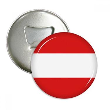 Imagem de Bandeira nacional da Áustria Europa abridor de garrafas ímã de geladeira emblema multifuncional