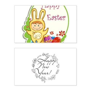 Imagem de Feliz Páscoa Coelhinho Amarelo Criança Cultura Ovo Festival Cartão de felicitações Mensagem Presente