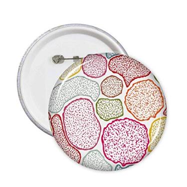 Imagem de Microscópio colorido estrutura células pinos biológicos emblema botão decoração acessório 5 peças