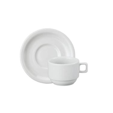 Imagem de Xicara Café Com Pires 100ml Porcelana Schmidt - Mod. Protel 073