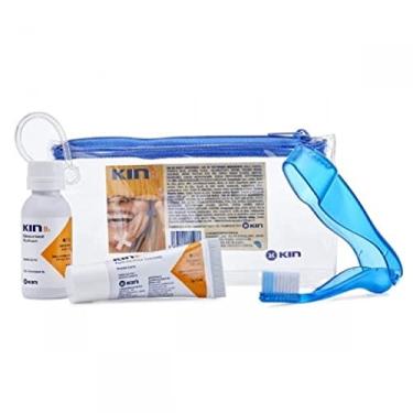 Imagem de Kit Dental Viagem Kin Gengiva B5 Escova Creme e Necessaire