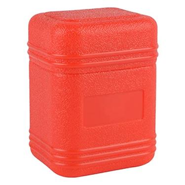 Imagem de Generic Fogão de acampamento portátil caixa de transporte rígido com tampa caixa de plástico para transporte de grade a gás embalagem externa para passeios de, Vermelho11,7x7,2x8,5cm
