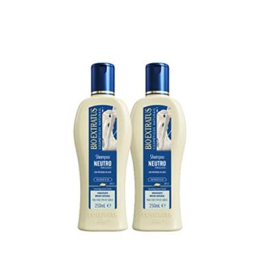 Imagem de kit 2 Shampoo Brilho Natural Neutro 250 ml Bio Extratus