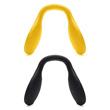 Imagem de Protetor nasal de reposição Mryok para óculos de sol Oakley Targetline – Opções, Yellow & Black, One Size