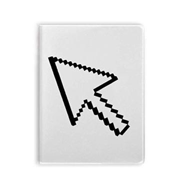 Imagem de Diário de capa macia para notebook com seta para mouse de computador