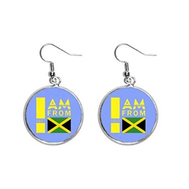Imagem de Brinco de prata com pingente I Am From Jamaica Brinco feminino