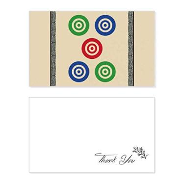 Imagem de Mahjong – Cartão de agradecimento com 5 pontos circulares