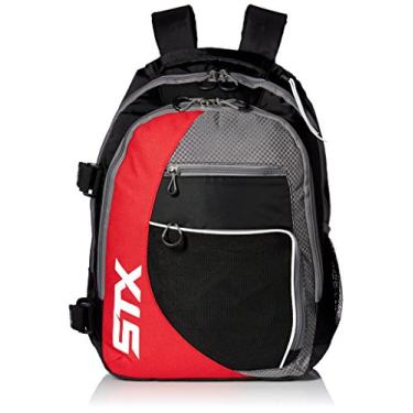 Imagem de STX Mochila Lacrosse Sidewinder Lacrosse, preta/vermelha