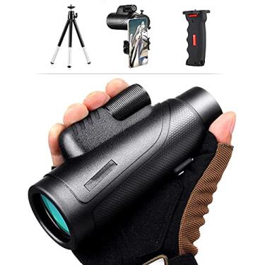 Imagem de 10x42 Monoculars Telescope BAK4 Prism Single Hand Focus Onocular de alta potência à prova d'água Adequado para Fotografia em Smartphone Infantil, Esportes ao Ar Livre Concertos com Smartphone Hol