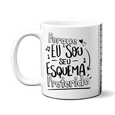 Imagem de Caneca Seu Esquema Preferido Eu Mais Você Presente Namorados