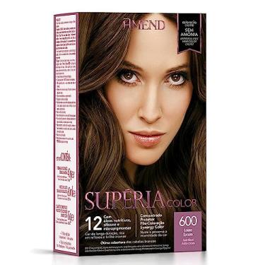 Imagem de Kit Banho De Brilho Amend Supéria Color, 100g, Sem Amônia, Condiciona Os Fios Realçando A Cor, Brilho Intenso E Vitalidade Aos Cabelos, Sem Amônia E Sem Oxidantes (600 Louro Escuro)